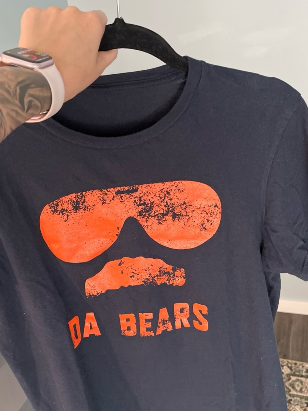 Source Unknown Navy Tee with Orange Sunglasses Graphic